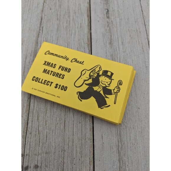 Vintage 1985 Monopoly Replacement Cards Chance Community Chest #0009 - Picture 3 of 5